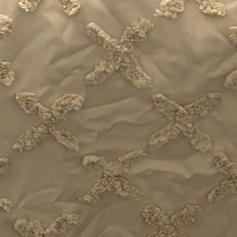 Textured Tan Throw Pillow Cover